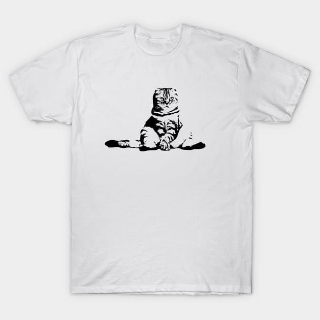 Scottish Fold - The Model Cat Minimalist T-Shirt by ElegantCat